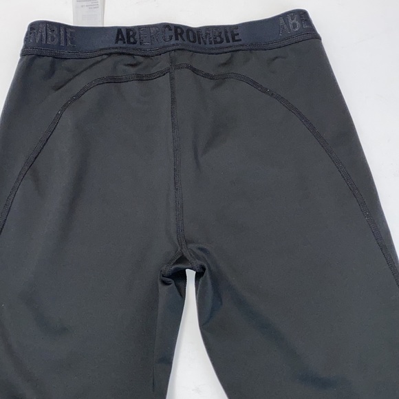 Abercrombie Black Workout leggings with Logo Waist Band Mesh Panel. Size… - Picture 6 of 9